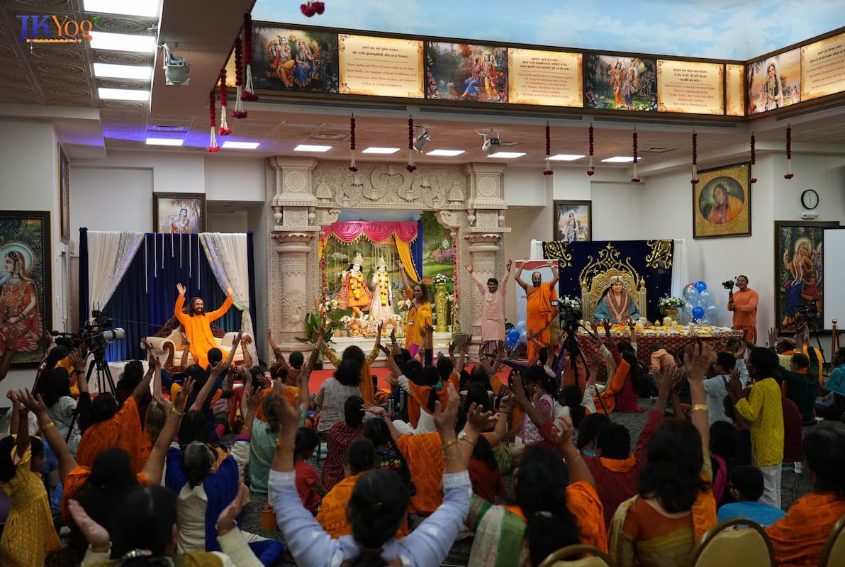 View of Bhakti Kirtan Retreat 2025 with Swami Mukundananda